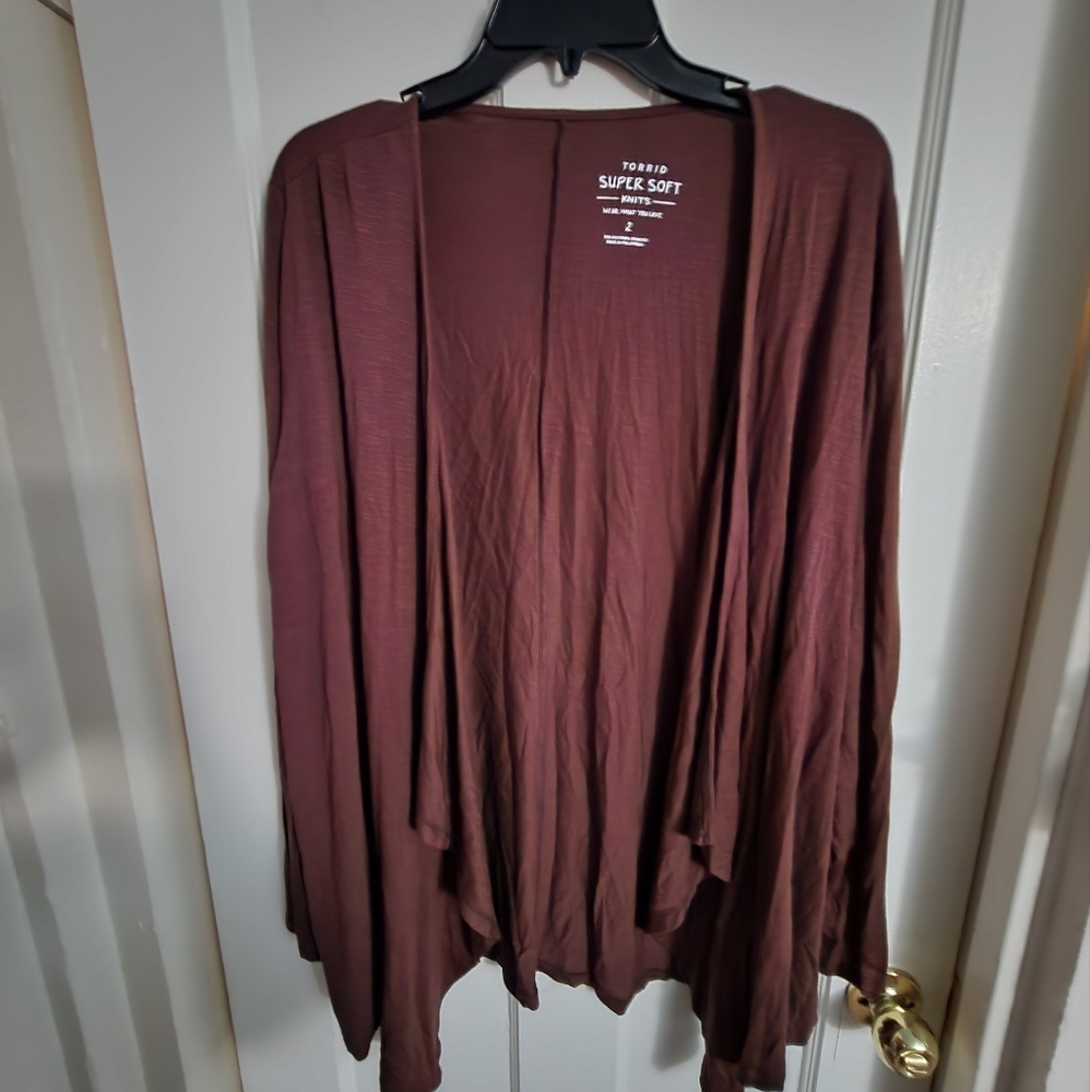 Torrid brown cardigan